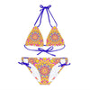 Boho Mandala Bikini Set - Vibrant Floral Print All Over Prints - Blululi