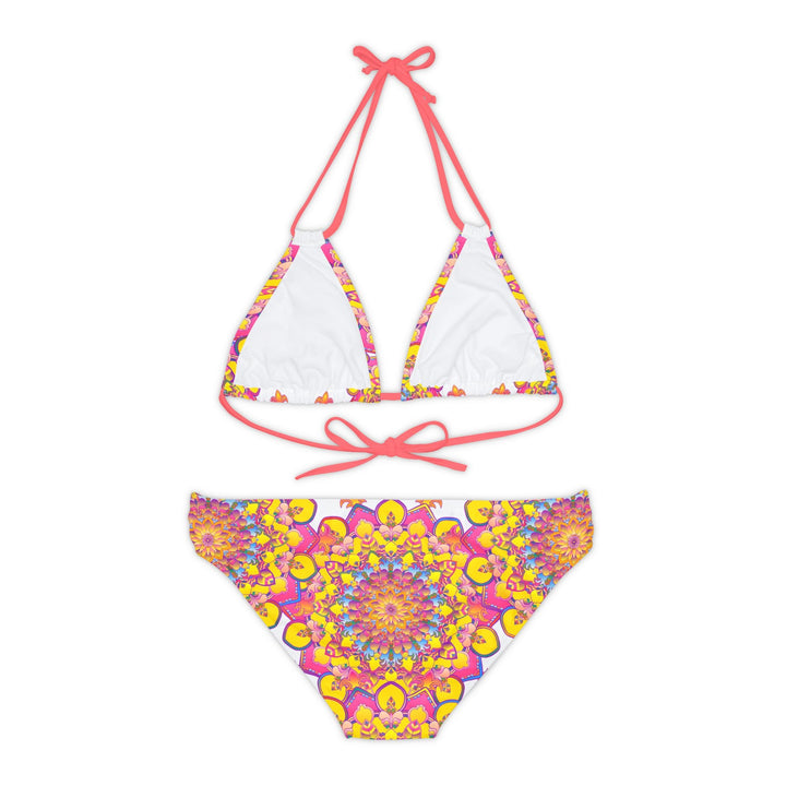 Boho Mandala Bikini Set - Vibrant Floral Print All Over Prints - Blululi