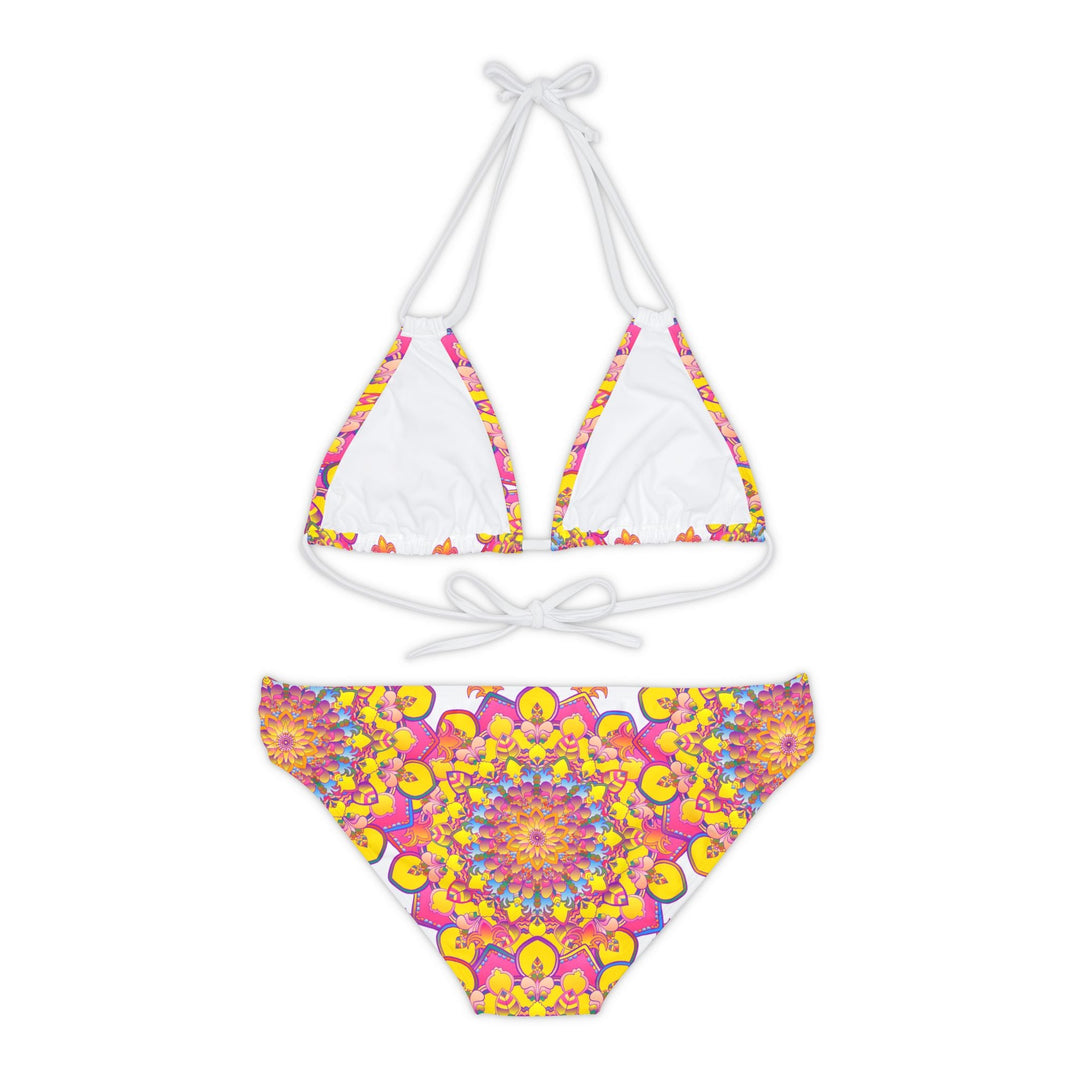 Boho Mandala Bikini Set - Vibrant Floral Print All Over Prints - Blululi