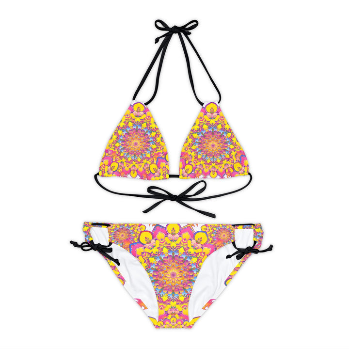 Boho Mandala Bikini Set - Vibrant Floral Print All Over Prints - Blululi