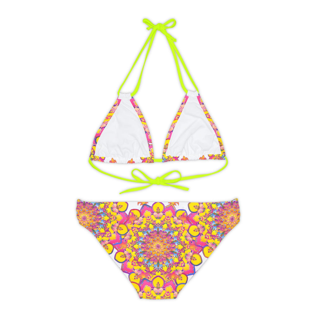 Boho Mandala Bikini Set - Vibrant Floral Print All Over Prints - Blululi