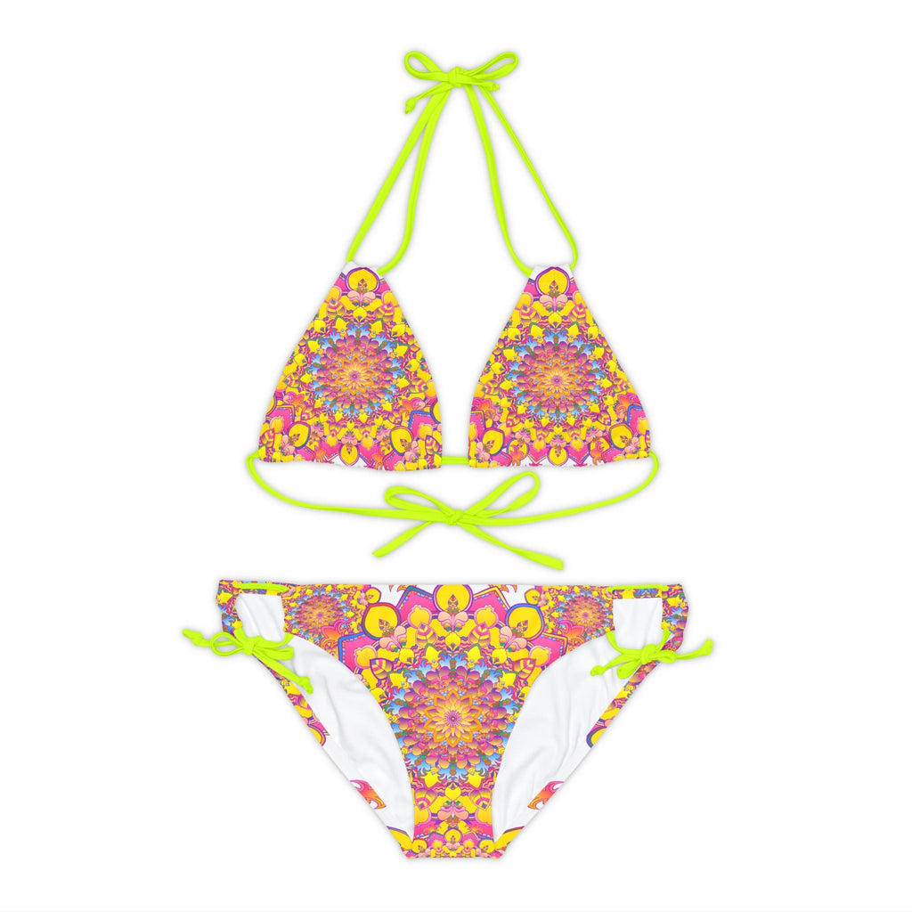 Boho Mandala Bikini Set - Vibrant Floral Print All Over Prints - Blululi