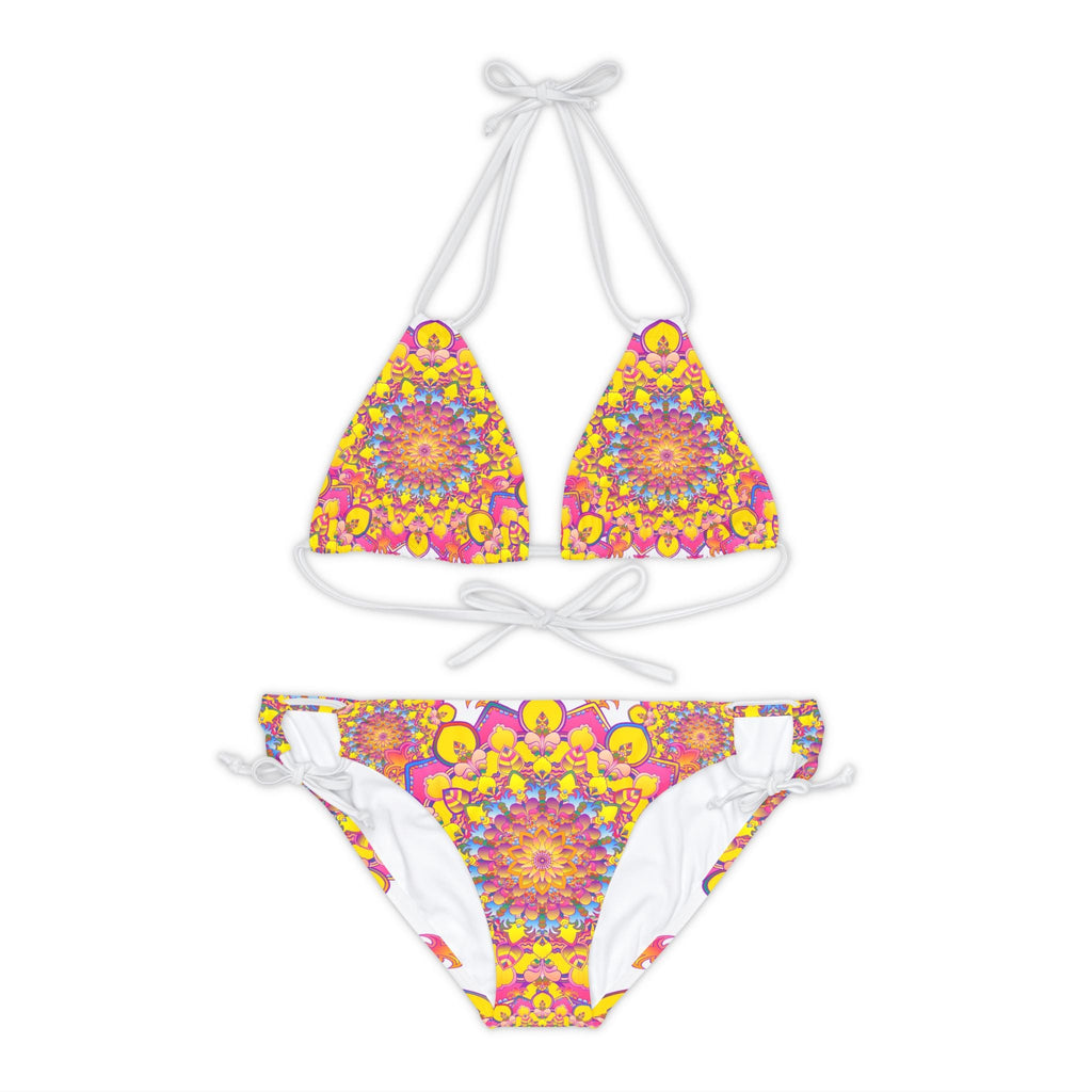 Boho Mandala Bikini Set - Vibrant Floral Print All Over Prints - Blululi