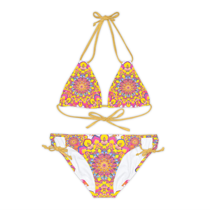 Boho Mandala Bikini Set - Vibrant Floral Print All Over Prints - Blululi