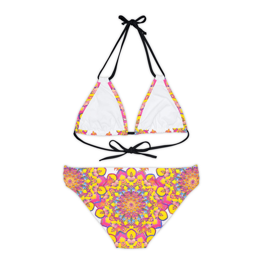 Boho Mandala Bikini Set - Vibrant Floral Print All Over Prints - Blululi