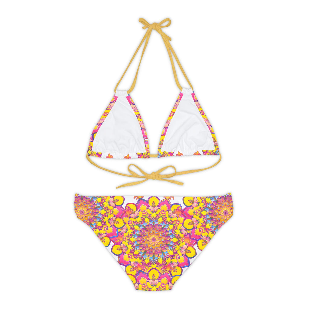 Boho Mandala Bikini Set - Vibrant Floral Print All Over Prints - Blululi