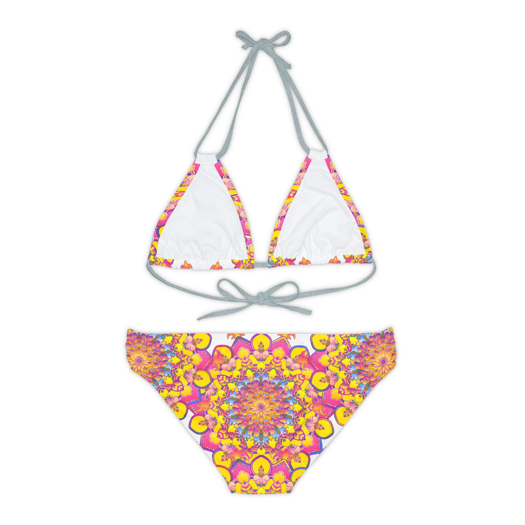 Boho Mandala Bikini Set - Vibrant Floral Print All Over Prints - Blululi