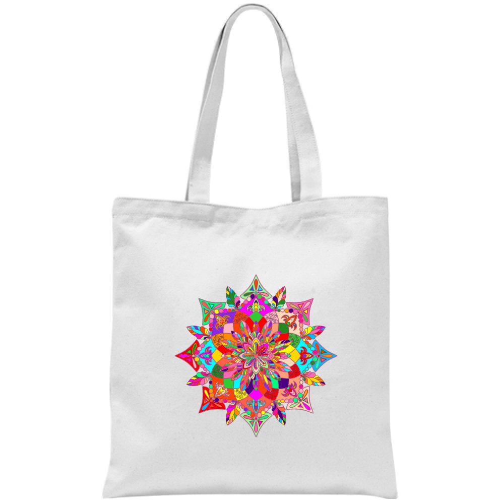 Borsa - Cotton Bag with Hand - Drawn Mandala Art Borsa - Blululi