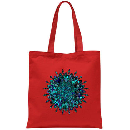 Borsa Cotton Bag with Hand - Drawn Mandala Art Borsa - Blululi