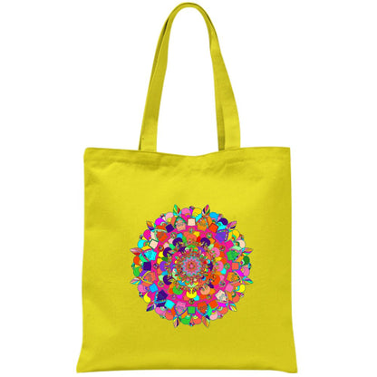 Borsa - Cotton Bag with Hand - Drawn Mandala Art Borsa - Blululi