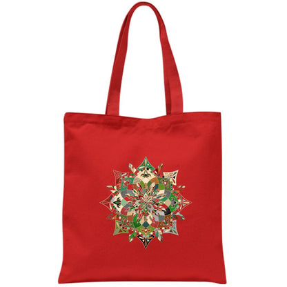 Borsa - Cotton Bag with Hand - Drawn Mandala Art Borsa - Blululi