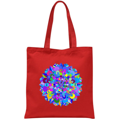 Borsa - Cotton Bag with Hand - Drawn Mandala Art Borsa - Blululi