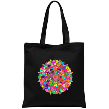 Borsa - Cotton Bag with Hand - Drawn Mandala Art Borsa - Blululi