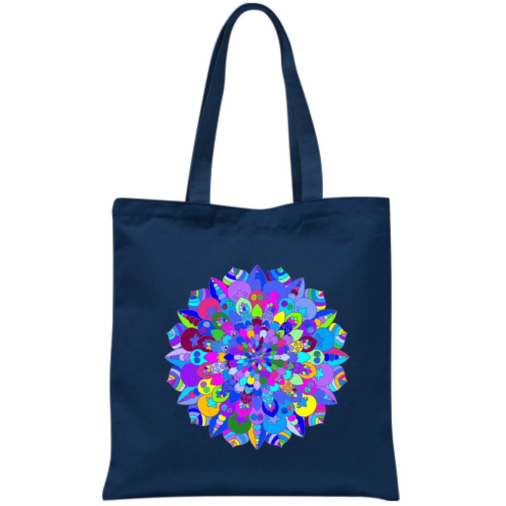 Borsa - Cotton Bag with Hand - Drawn Mandala Art Borsa - Blululi