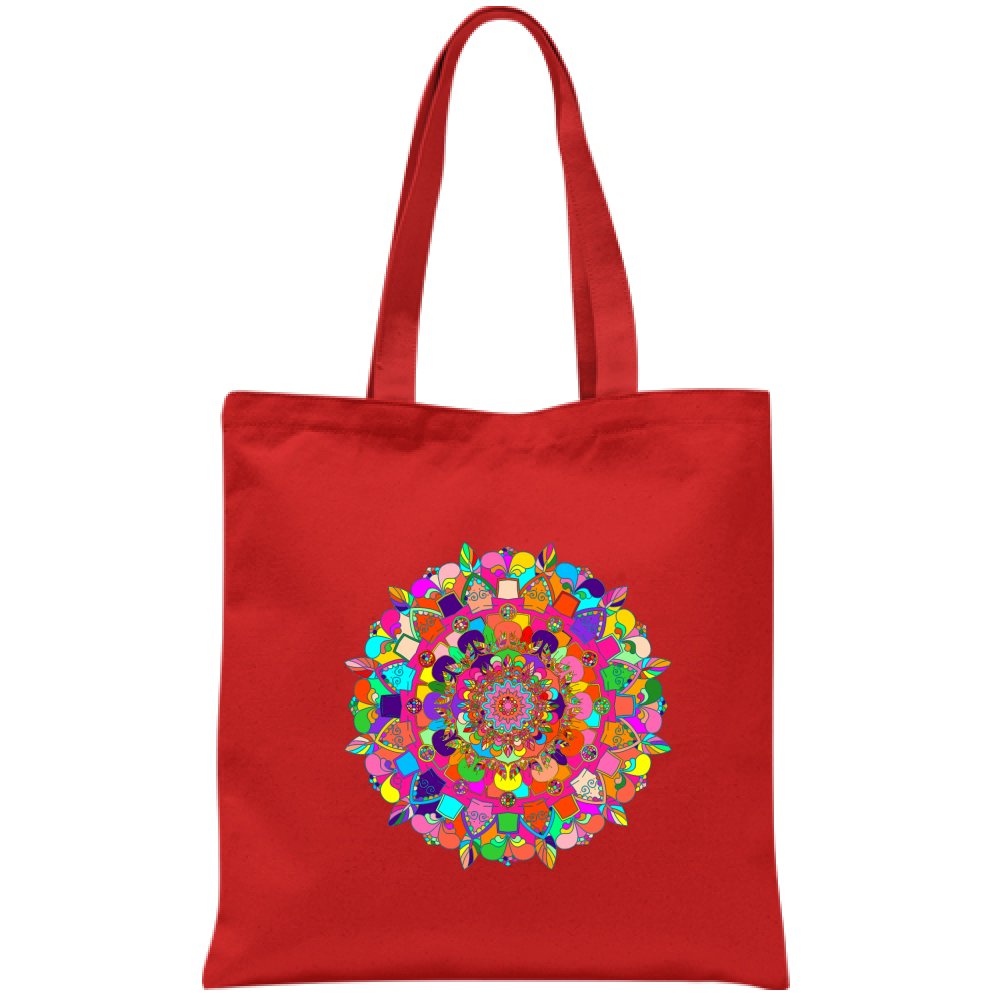 Borsa - Cotton Bag with Hand - Drawn Mandala Art Borsa - Blululi