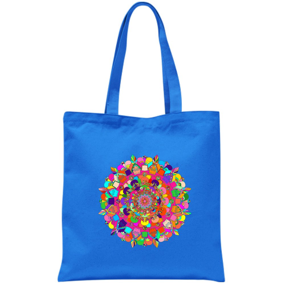 Borsa - Cotton Bag with Hand - Drawn Mandala Art Borsa - Blululi