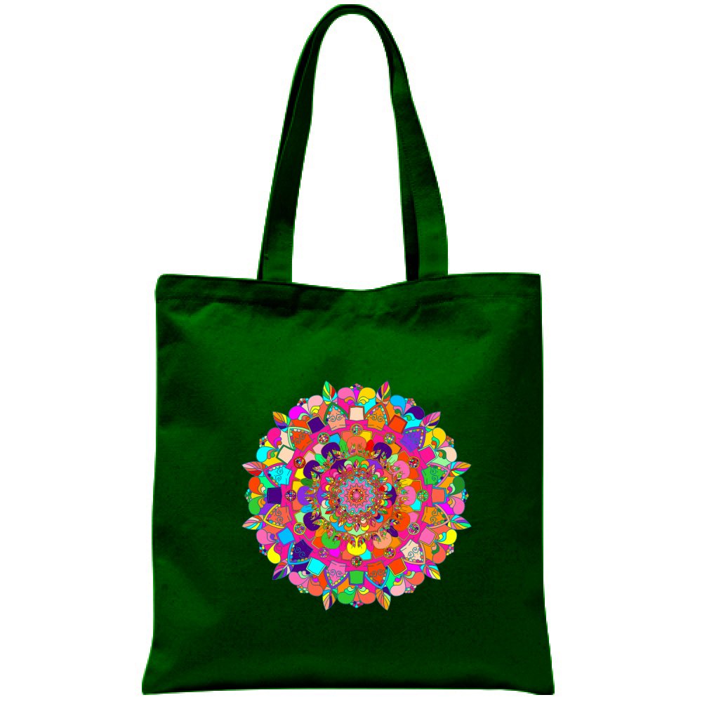 Borsa - Cotton Bag with Hand - Drawn Mandala Art Borsa - Blululi