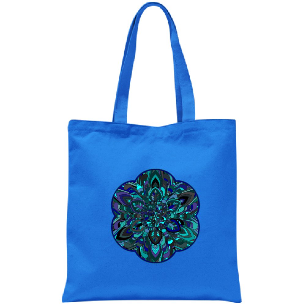 Borsa - Cotton Bag with Hand - Drawn Mandala Art Borsa - Blululi