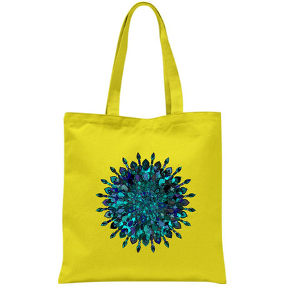 Borsa Cotton Bag with Hand - Drawn Mandala Art Borsa - Blululi