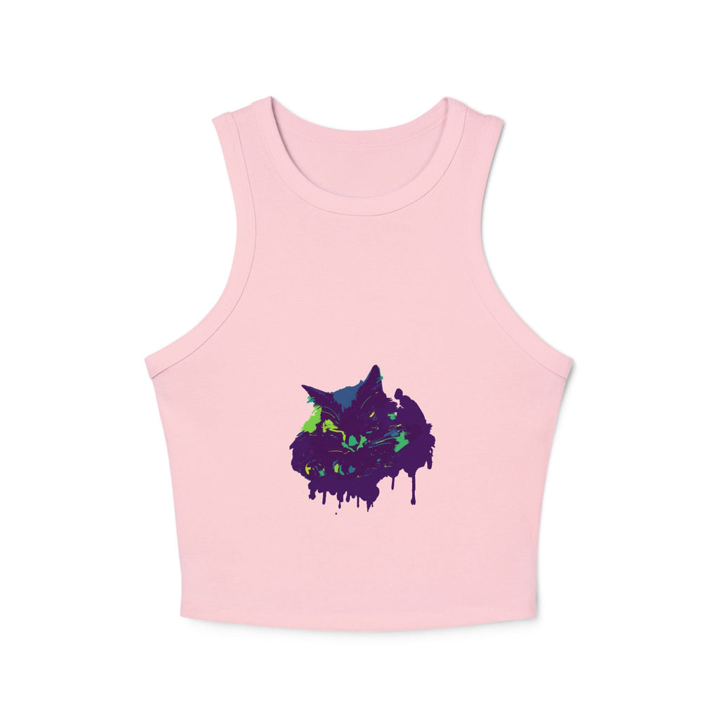 Cat Watercolor Racerback Tank Top Tank Top - Blululi