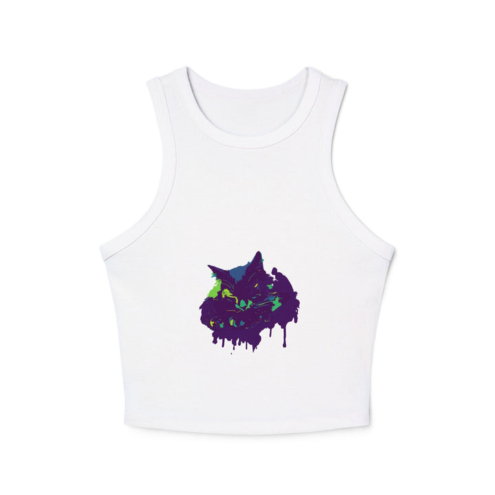 Cat Watercolor Racerback Tank Top Tank Top - Blululi