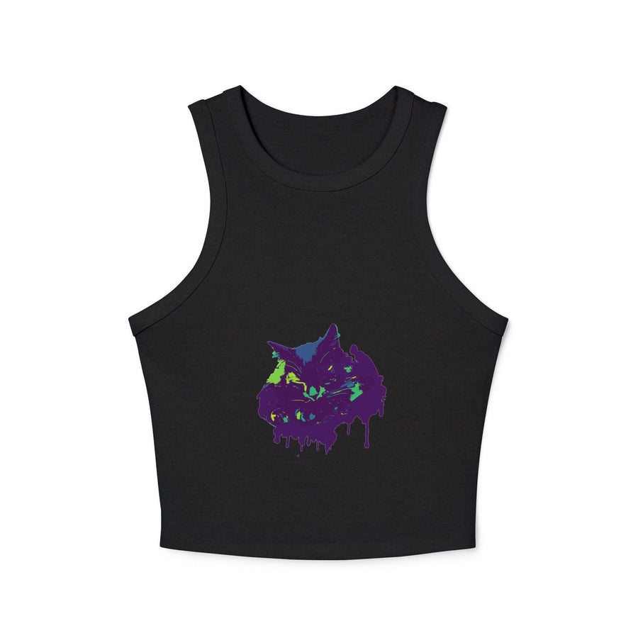 Cat Watercolor Racerback Tank Top Tank Top - Blululi