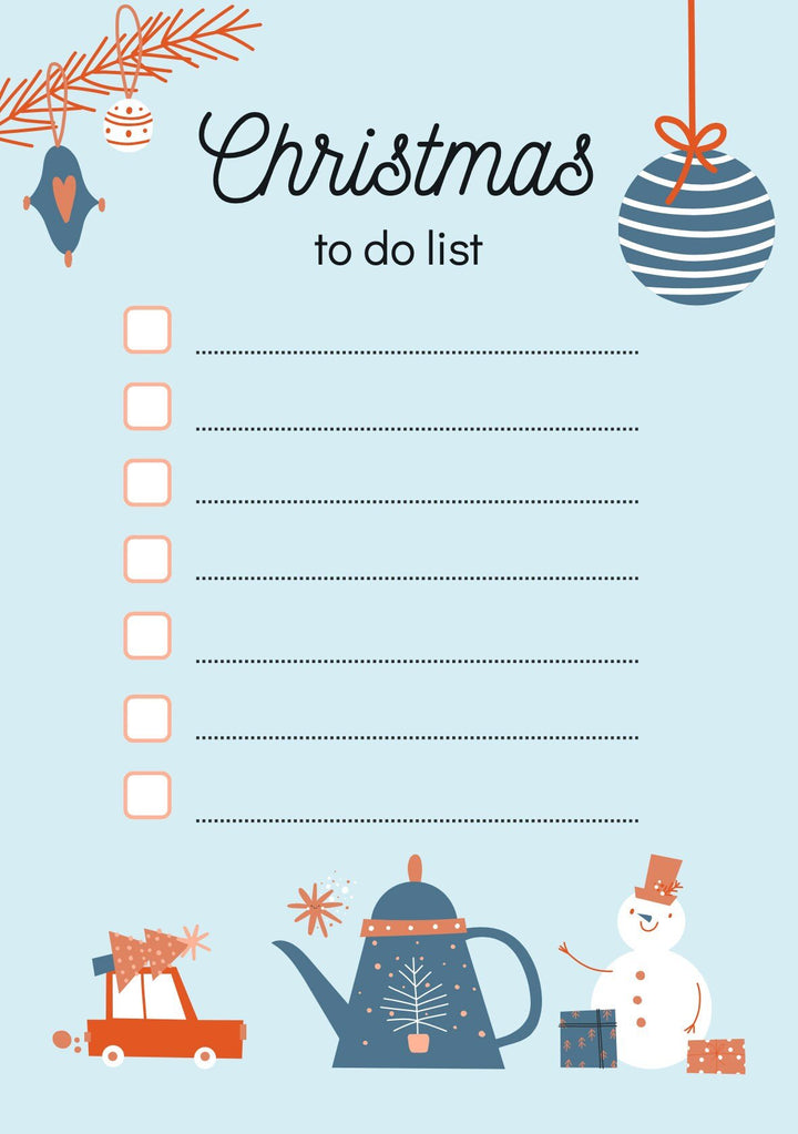 Christmas Essentials Organization Canva Bundle - printable PDF file with meal planner,festive planners,wish list,gift list,christmas planner digital download - Blululi