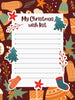 Christmas Essentials Organization Canva Bundle - printable PDF file with meal planner,festive planners,wish list,gift list,christmas planner digital download - Blululi