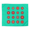 Christmas Microfiber Duvet Cover Mandala Art Drawn by Hand - Mandala on Aqua background - Blululi