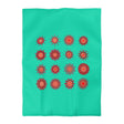 Christmas Microfiber Duvet Cover Mandala Art Drawn by Hand - Mandala on Aqua background - Blululi