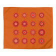 Christmas Microfiber Duvet Cover Mandala Art Drawn by Hand - Mandala on Sunset Orange background - Blululi