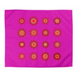 Christmas Microfiber Duvet Cover Mandala Art Drawn by Hand - Mandala on Vibrant Fuchsia background - Blululi