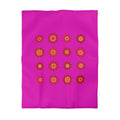 Christmas Microfiber Duvet Cover Mandala Art Drawn by Hand - Mandala on Vibrant Fuchsia background - Blululi
