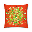 Christmas pillowcase for bed - Spun Polyester Square Pillowcase Mandala Art - Original Fine Art - Hand - drawn - Blululi