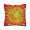 Christmas pillowcase for bed - Spun Polyester Square Pillowcase Mandala Art - Original Fine Art - Hand - drawn - Blululi