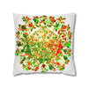 Christmas pillowcase for bed - Spun Polyester Square Pillowcase Mandala Art - Original Fine Art - Hand - drawn - Blululi