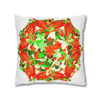 Christmas pillowcase for bed - Spun Polyester Square Pillowcase Mandala Art - Original Fine Art - Hand - drawn - Blululi