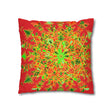 Christmas pillowcase for bed - Spun Polyester Square Pillowcase Mandala Art - Original Fine Art - Hand - drawn - Blululi