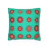 Christmas pillowcase for bed - Spun Polyester Square Pillowcase Mandala Art - Original Fine Art - Hand - drawn, Aqua - Blululi