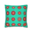 Christmas pillowcase for bed - Spun Polyester Square Pillowcase Mandala Art - Original Fine Art - Hand - drawn, Aqua - Blululi