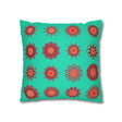 Christmas pillowcase for bed - Spun Polyester Square Pillowcase Mandala Art - Original Fine Art - Hand - drawn, Aqua - Blululi