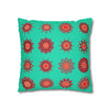 Christmas pillowcase for bed - Spun Polyester Square Pillowcase Mandala Art - Original Fine Art - Hand - drawn, Aqua - Blululi