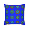 Christmas pillowcase for bed - Spun Polyester Square Pillowcase Mandala Art - Original Fine Art - Hand - drawn, Blue - Blululi