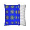 Christmas pillowcase for bed - Spun Polyester Square Pillowcase Mandala Art - Original Fine Art - Hand - drawn, Blue - Blululi