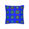 Christmas pillowcase for bed - Spun Polyester Square Pillowcase Mandala Art - Original Fine Art - Hand - drawn, Blue - Blululi