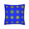 Christmas pillowcase for bed - Spun Polyester Square Pillowcase Mandala Art - Original Fine Art - Hand - drawn, Blue - Blululi