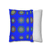 Christmas pillowcase for bed - Spun Polyester Square Pillowcase Mandala Art - Original Fine Art - Hand - drawn, Blue - Blululi