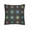 Christmas pillowcase for bed - Spun Polyester Square Pillowcase Mandala Art - Original Fine Art - Hand - drawn, Dark Gray - Blululi