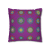 Christmas pillowcase for bed - Spun Polyester Square Pillowcase Mandala Art - Original Fine Art - Hand - drawn, Dark Magenta - Blululi