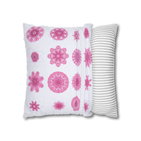 Christmas pillowcase for bed - Spun Polyester Square Pillowcase Mandala Art - Original Fine Art - Hand - drawn, Light Lavender - Blululi